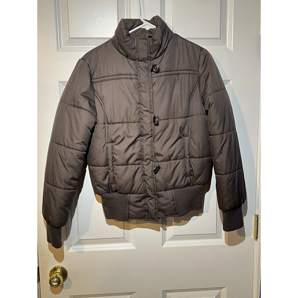 No Boundaries Chocolate "Brown" Puffer Jacket Girl's Size Large 12/14
